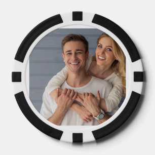 Erstellen Sie Ihr eigenes Paarfoto nach Maß Pokerchips
