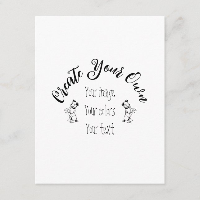 Erstellen Sie Ihr eigenes Personalisiert Begleitkarte (Vorderseite)