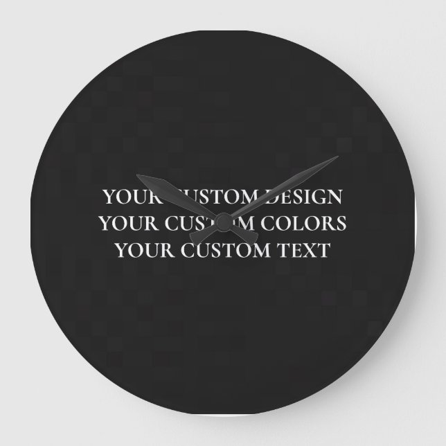 Erstellen Sie Ihr eigenes Personalisiert Große Wanduhr (Vorderseite)