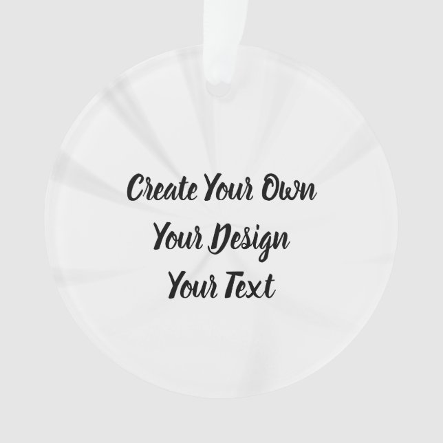 Erstellen Sie Ihr eigenes Personalisiert Ornament (Vorderseite)