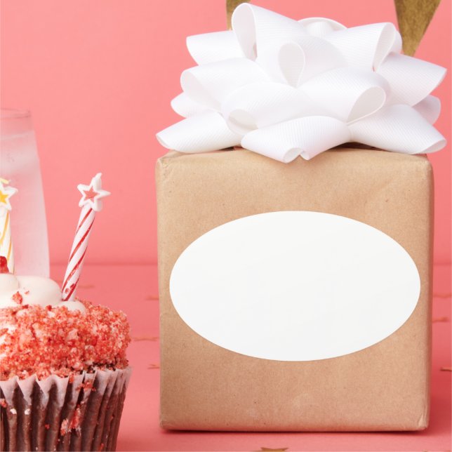 Erstellen Sie Ihr eigenes Personalisiert Ovaler Aufkleber (Party)