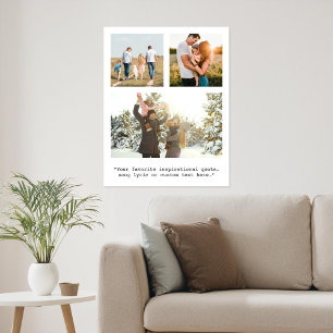 Erstellen Sie Ihr eigenes Personalisiertes 3-Foto  Poster