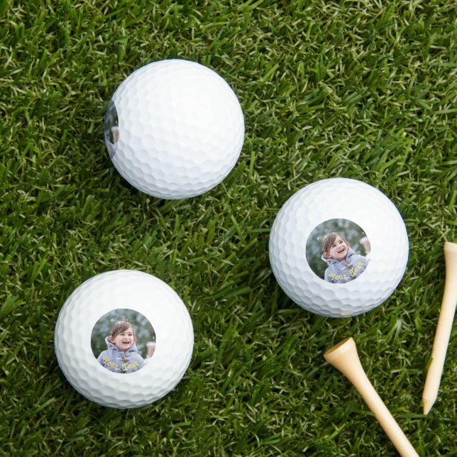 Erstellen Sie Ihr eigenes Personalisiertes Foto Golfball (Insitu Gras)