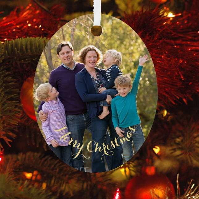 Erstellen Sie Ihr eigenes Personalisiertes Foto Ov Ornament Aus Metall (Create Your Own Personalized Photo Oval Christmas Metal Ornament)