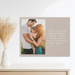 Erstellen Sie Ihr eigenes Personalisiertes Foto un Künstlicher Leinwanddruck<br><div class="desc">Erstellen Sie Ihre eigene,  maßgeschneiderte Wand-Leinwand mit einem Ihrer Fotos und einem personalisierten Text in minimalistischer Schrift.</div>