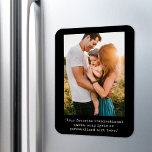 Erstellen Sie Ihr eigenes Personalisiertes Foto un Magnet<br><div class="desc">Erstellen Sie Ihren eigenen Foto- und Anführungsmagnet. Enthält eines Ihrer Fotos und personalisierten Text in minimalistischer Schrift Typografie.</div>