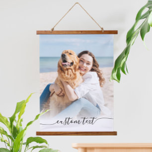 Erstellen Sie Ihr eigenes Personalisiertes Foto Wandteppich Mit Holzrahmen