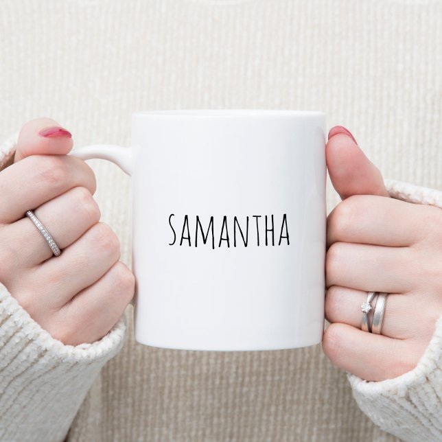 Erstellen Sie Ihr eigenes Personalisiertes Handsch Kaffeetasse (Create Your Own Personalized Handwriting Farmhouse Coffee Mug)