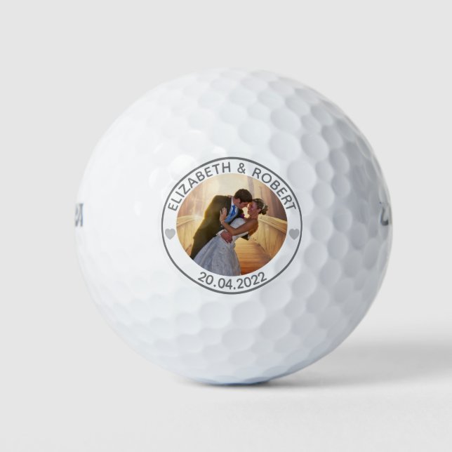 Erstellen Sie Ihr eigenes Personalisiertes Hochzei Golfball (Vorderseite)