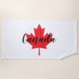 Erstellen Sie Ihr eigenes Personalisiertes Kanada Strandtuch