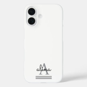 Erstellen Sie Ihr eigenes personalisiertes Monogra iPhone 16 Hülle