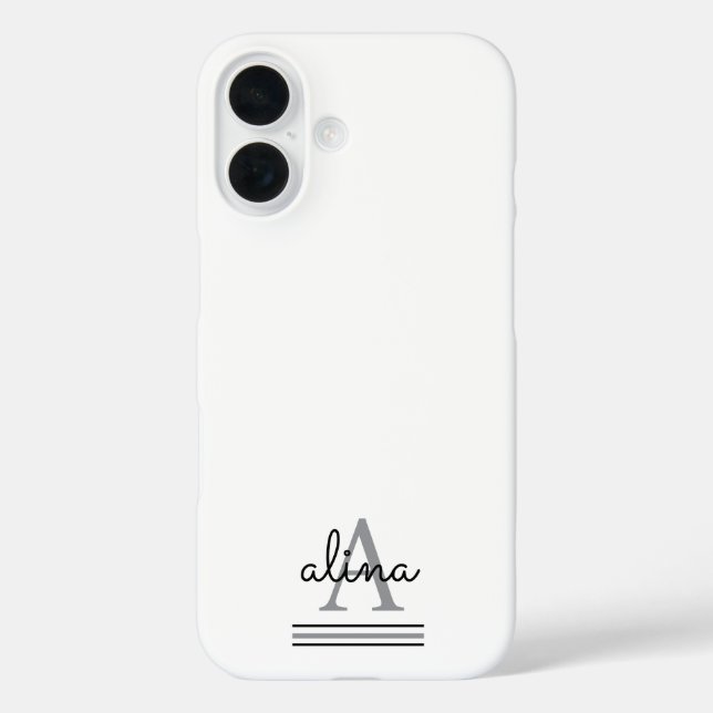 Erstellen Sie Ihr eigenes personalisiertes Monogra Case-Mate iPhone Hülle (Rückseite)