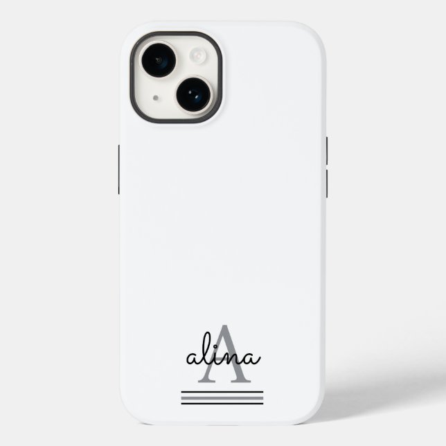 Erstellen Sie Ihr eigenes personalisiertes Monogra Case-Mate iPhone Hülle (Rückseite)