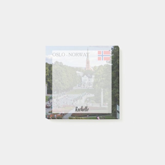 Erstellen Sie Ihr eigenes personalisiertes Oslo be Post-it Klebezettel (Vorderseite)