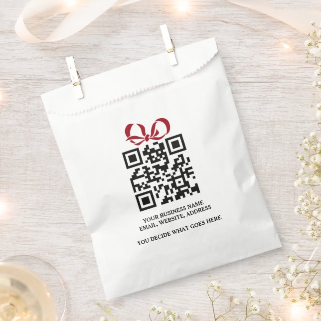 Erstellen Sie Ihr eigenes Personalisiertes QR-Code Geschenktütchen (Ausgeschnitten)