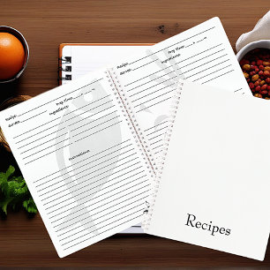Erstellen Sie Ihr eigenes personalisiertes Rezept Notizbuch