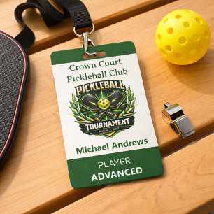 Erstellen Sie Ihr eigenes Pickleball-Turnierabzeic Ausweis