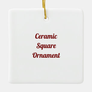 Erstellen Sie Ihr eigenes Porzellan-Quadrat-Orname Keramikornament