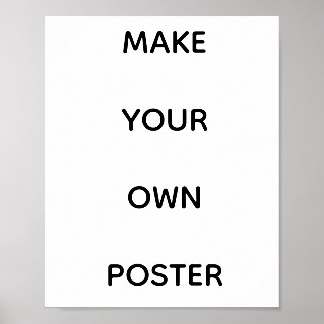 ERSTELLEN SIE IHR EIGENES POSTER (Vorne)