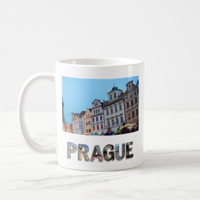 Erstellen Sie Ihr eigenes Prag Ferien-Foto Kaffeetasse (Links)