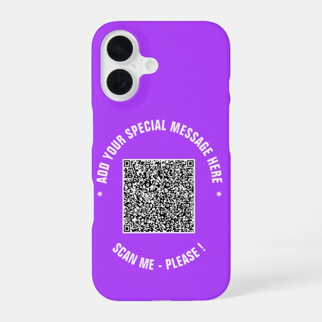 Erstellen Sie Ihr eigenes QR-Code-iPhone-Case mit  iPhone 16 Hülle (Rückseite)