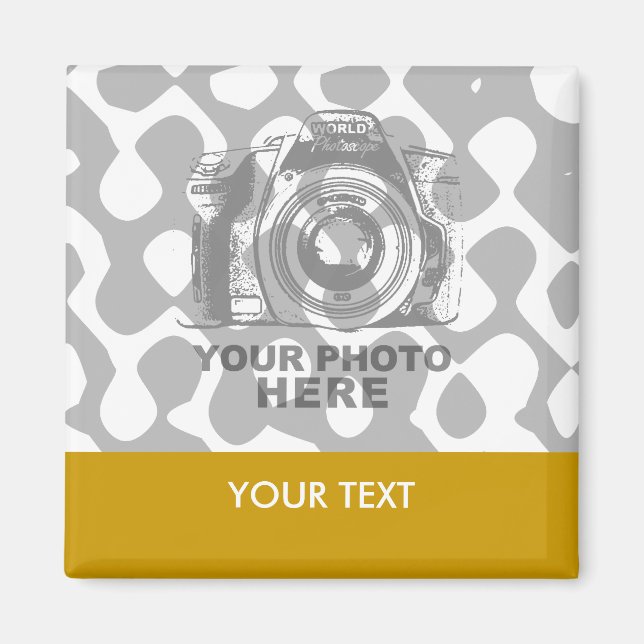 Erstellen Sie Ihr eigenes quadratisches Magnet hor (Vorne)