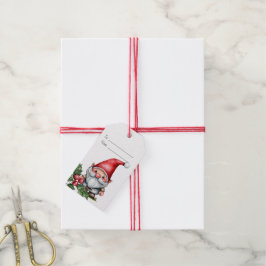 Erstellen Sie Ihr eigenes Red Christmas Gnome Geschenkanhänger