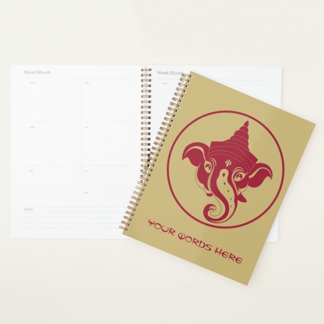 Erstellen Sie Ihr eigenes Red & Gold Ganesh Planer (Anzeige)