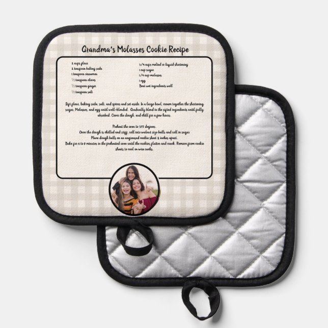 Erstellen Sie Ihr eigenes Rezept Keepake Buffalo H Topflappen (Vorderseite/Rückseite)