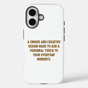 Erstellen Sie Ihr eigenes robustes iPhone 16-Case 16 Hülle
