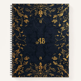 Erstellen Sie Ihr eigenes romantisches Black & Gol Notizbuch