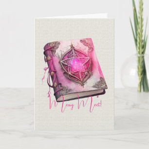 Erstellen Sie Ihr eigenes rosa Pentagramm Grimoire Karte