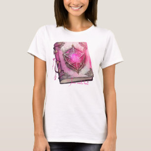 Erstellen Sie Ihr eigenes rosa Pentagramm Grimoire T-Shirt