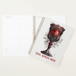 Erstellen Sie Ihr eigenes rotes Gotisches Chalice Planer