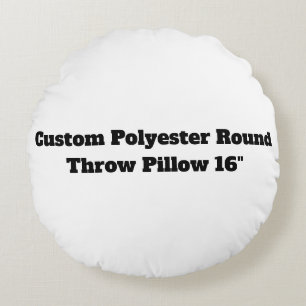 Erstellen Sie Ihr eigenes rundes 16" Polyester-Kis Kissen
