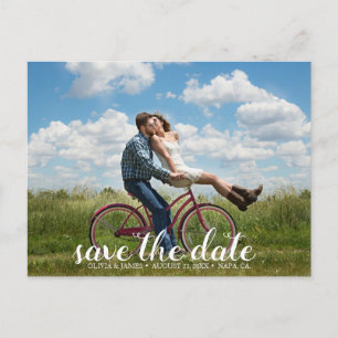 Erstellen Sie Ihr eigenes Save-the-Date-Foto Ankündigungspostkarte
