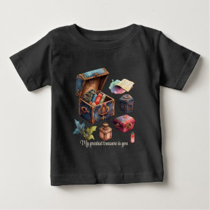 Erstellen Sie Ihr eigenes Schatzkartentafel für ge Baby T-shirt