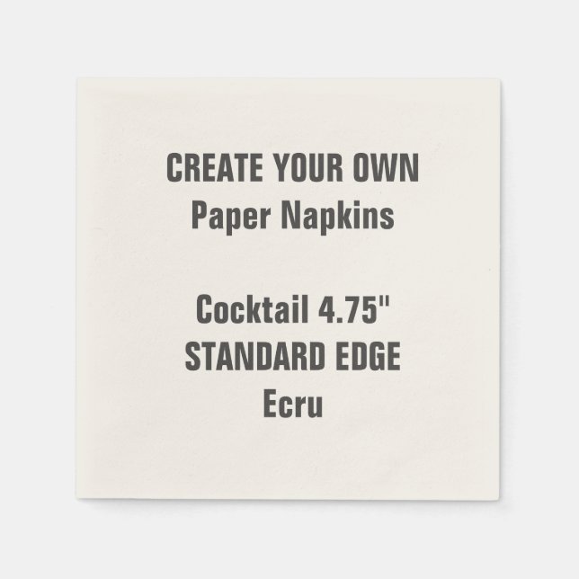 Erstellen Sie Ihr eigenes Schlicht Edge Cocktailpa Serviette (Vorderseite)