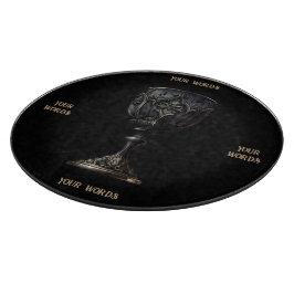 Erstellen Sie Ihr eigenes schwarz-gotisches Chalic Schneidebrett