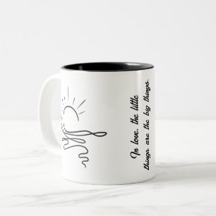 Erstellen Sie Ihr eigenes Schwarz-Weiß-Minimalisti Zweifarbige Tasse