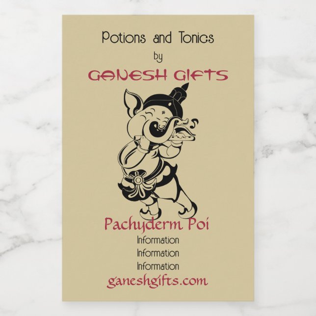 Erstellen Sie Ihr eigenes schwarzes und goldenes G Weinetikett (Einzelnes Label)