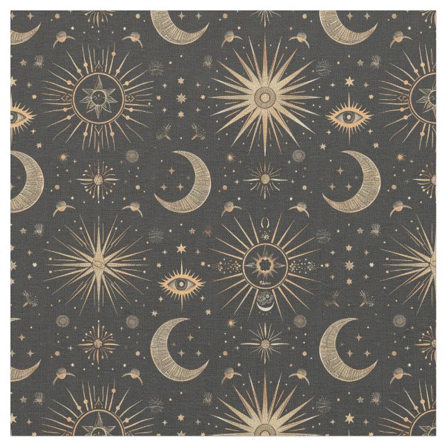 Erstellen Sie Ihr eigenes schwarzes und goldenes z Stoff (Nahaufnahme)