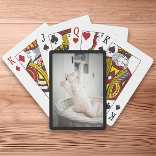 Erstellen Sie Ihr eigenes Schwarzrand-Foto Spielkarten