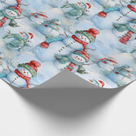 Erstellen Sie Ihr eigenes Snowman-Feld Geschenkpapier