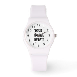 Erstellen Sie Ihr eigenes, sportliches weißes Sil Armbanduhr