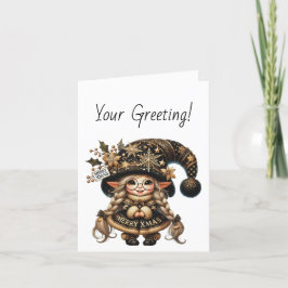 Erstellen Sie Ihr eigenes spunky magisches Weihnac Feiertagskarte