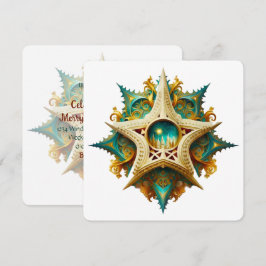 Erstellen Sie Ihr eigenes Steampunkschloss Snowfla Einladung