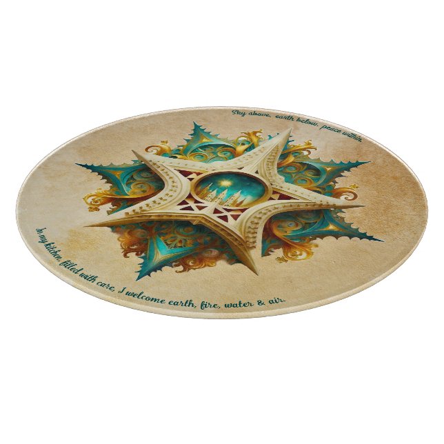 Erstellen Sie Ihr eigenes Steampunkschloss Snowfla Schneidebrett (Ecke)