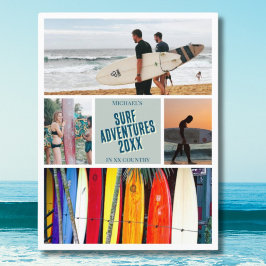 Erstellen Sie Ihr eigenes Surfsurf Sommer Foto Pos Postkarte