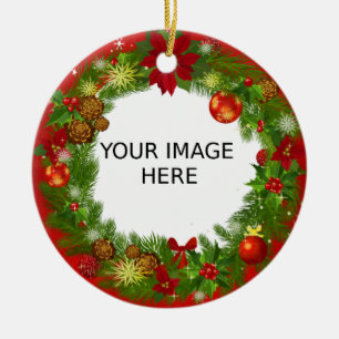 Erstellen Sie Ihr eigenes süßes und elegantes Foto Keramikornament